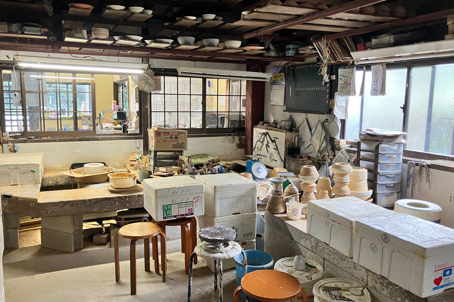 工房内の風景