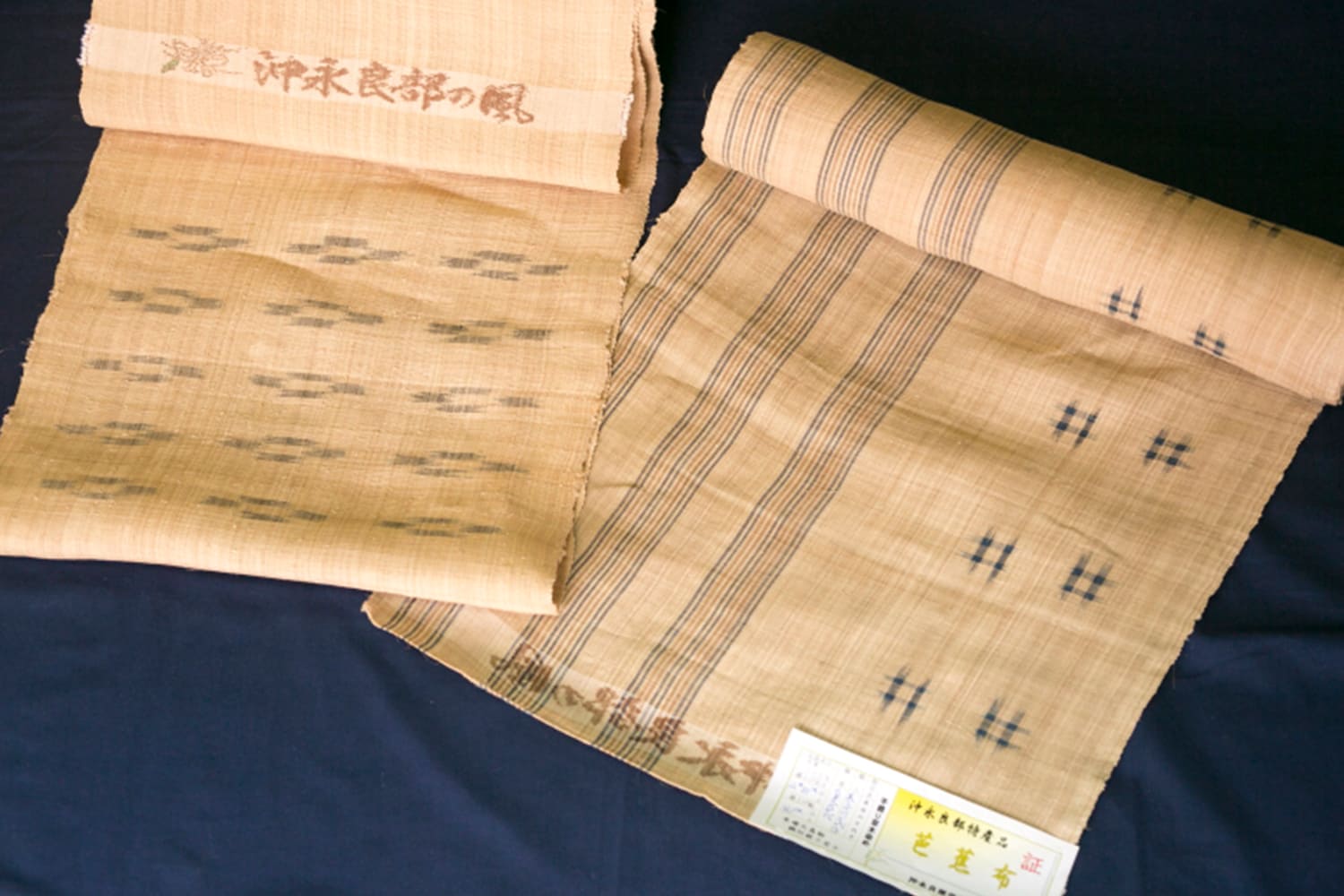 芭蕉布で作られた織物