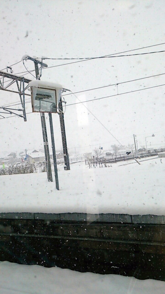 佐賀に近づくにつれて深くなってゆく雪